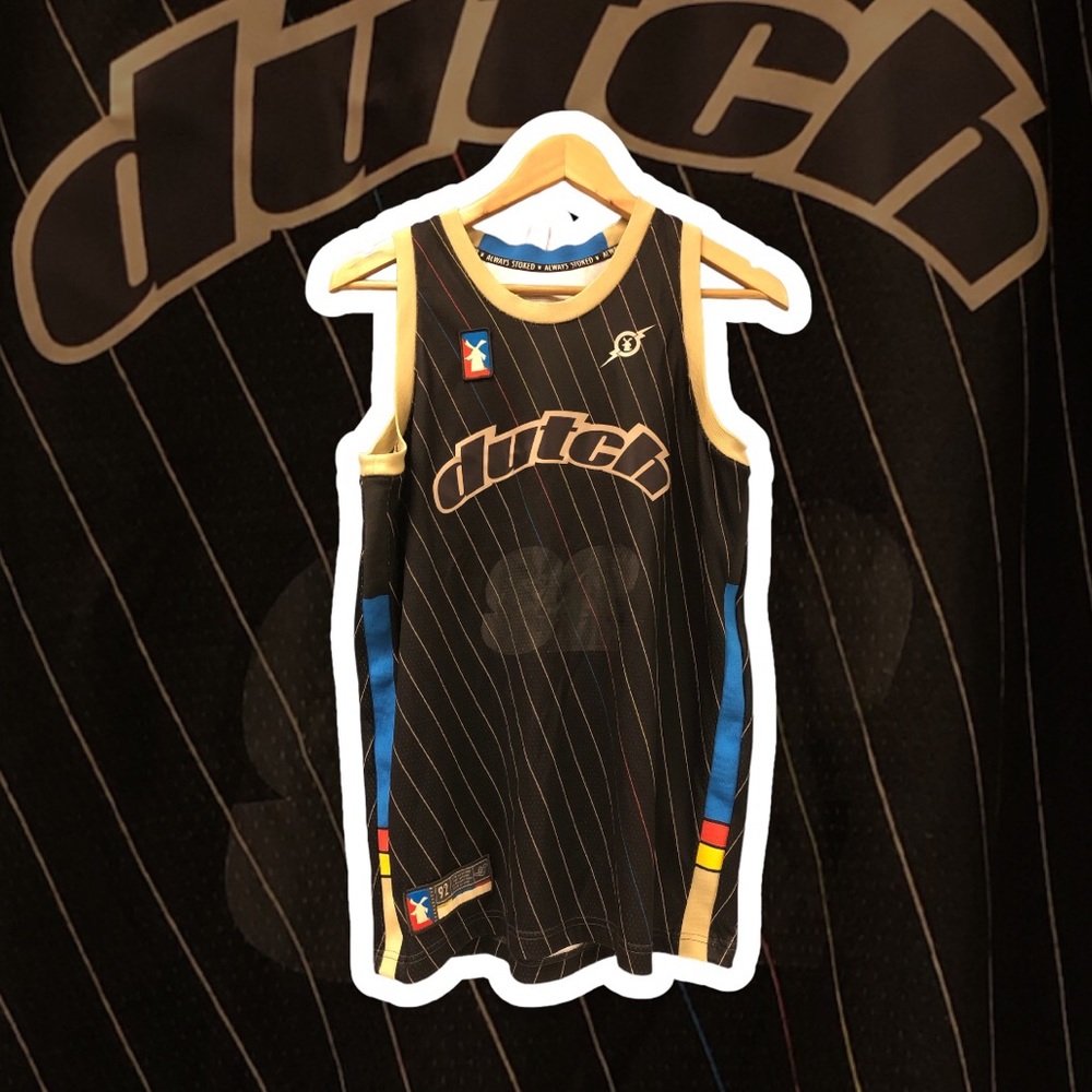 Dutch Bros‎ Game Jersey,  Size Medium Black, DB Dream Team Since 92